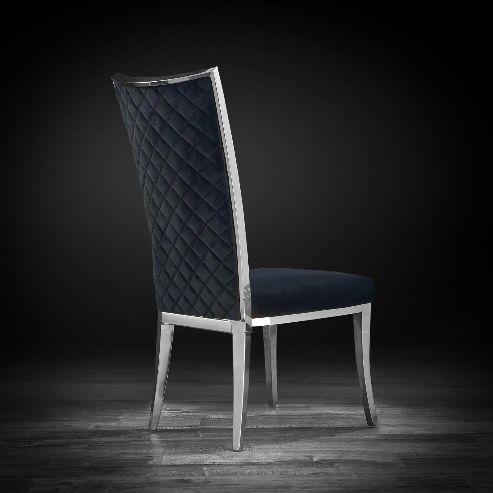 Massimo Silver Black Roberto Grassie Dining Chair