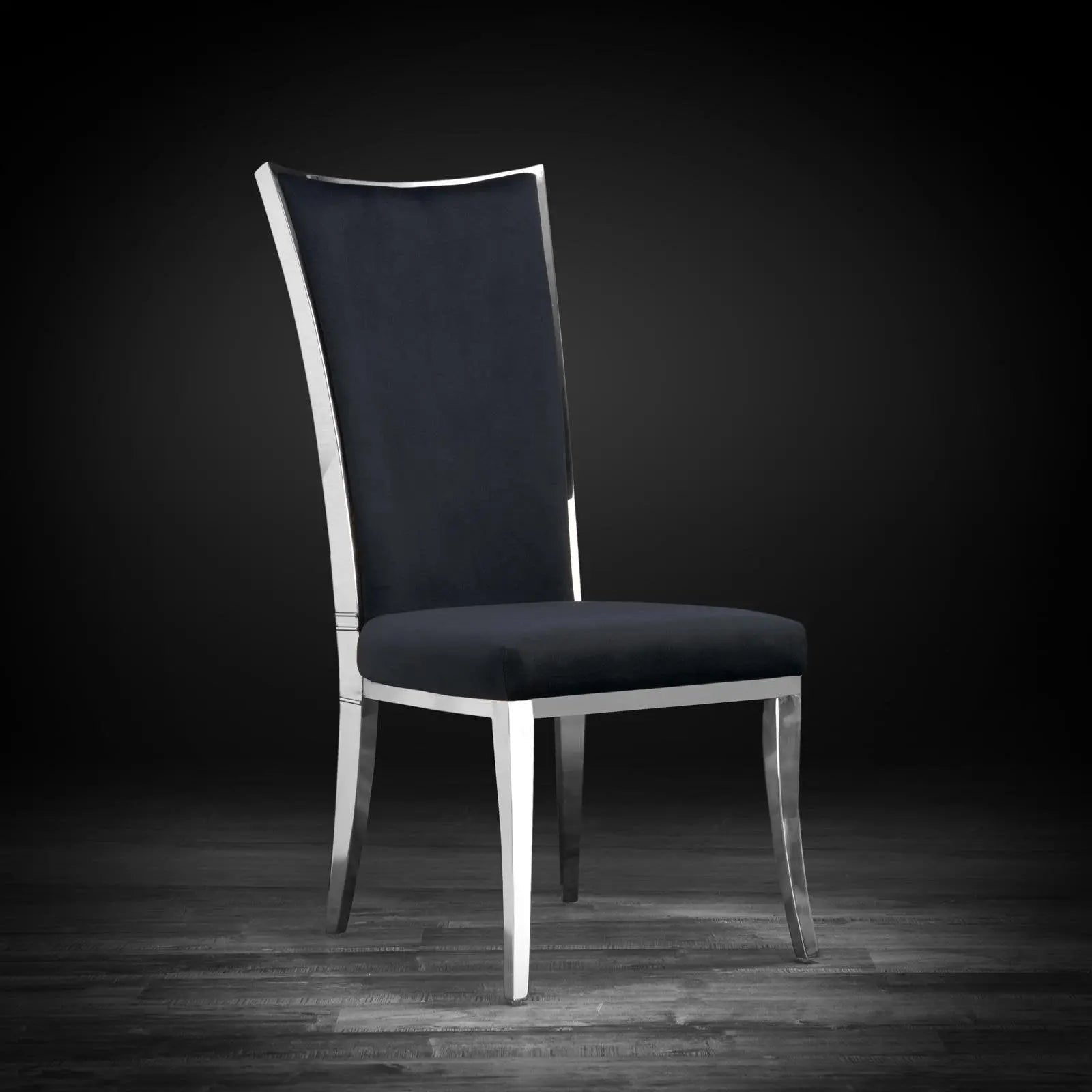 Massimo Silver Black Stylish Dining Chair