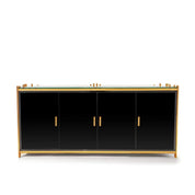 Mauris Door Titanium Gold Brushed Stainless Steel Base Buffet