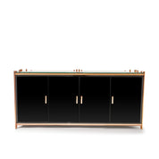 Mauris Door Rose Gold Polished Stainless Steel Base Buffet