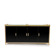 Mauris Door Titanium Gold Polished Stainless Steel Base Buffet