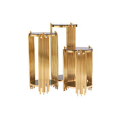 Mauris Flower Stands Titanium Gold Set