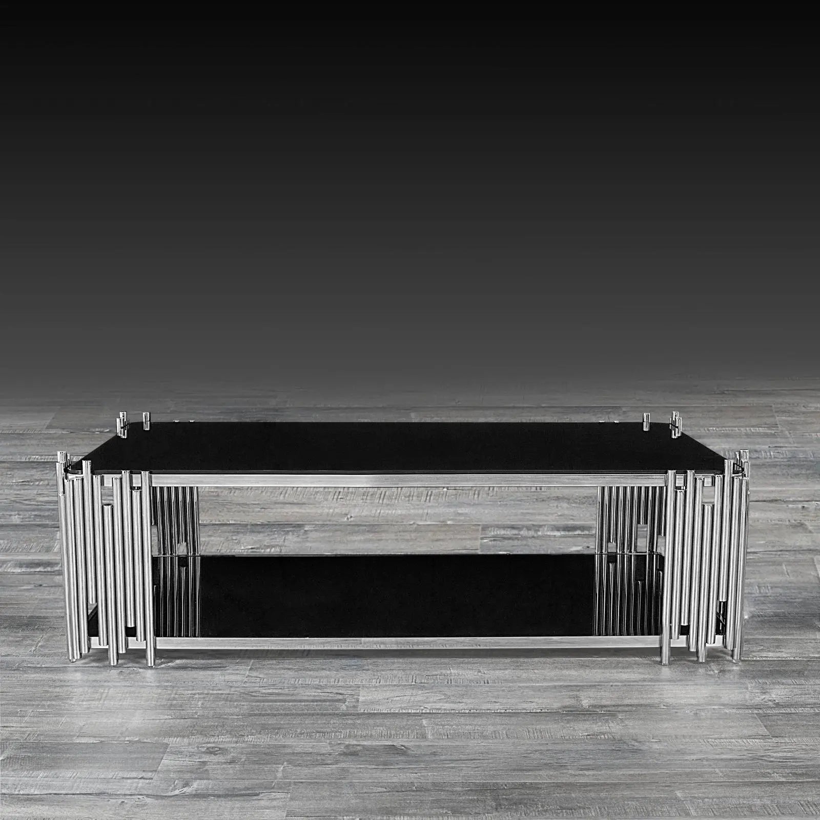 Mauris Rectangular Silver Modern Coffee Table