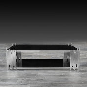 Mauris Rectangular Silver Modern Coffee Table