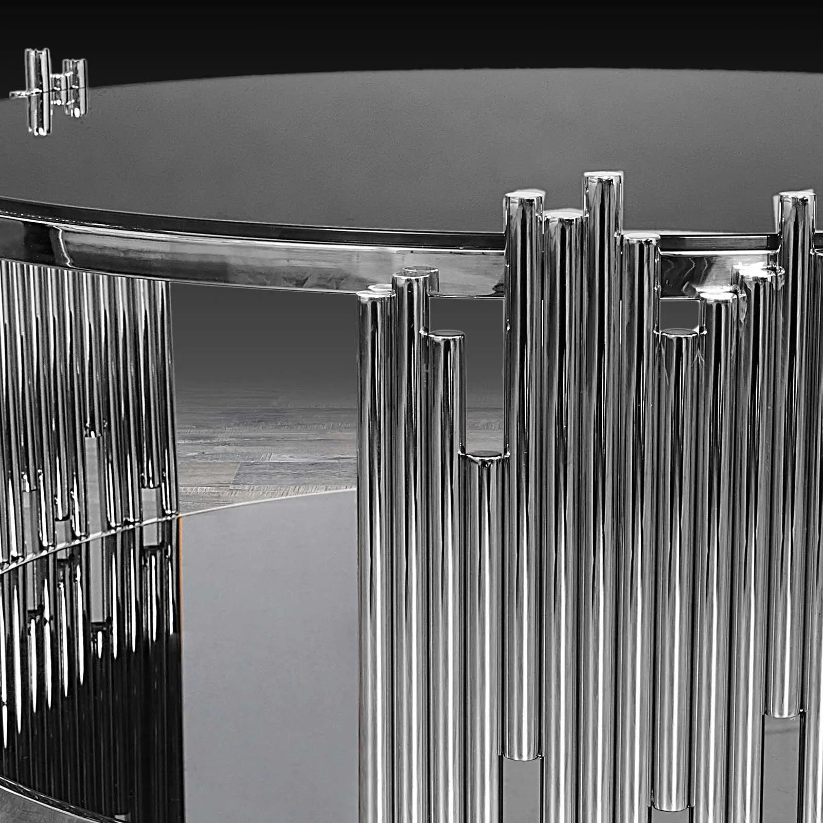 Mauris Round Silver Stylish Coffee Table