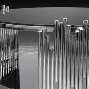 Mauris Round Silver Stylish Coffee Table