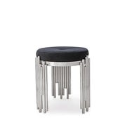 Mauris Silver Black Accent Chair