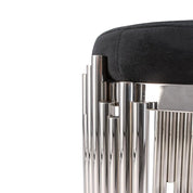 Mauris Silver Black Luxury Accent Chair