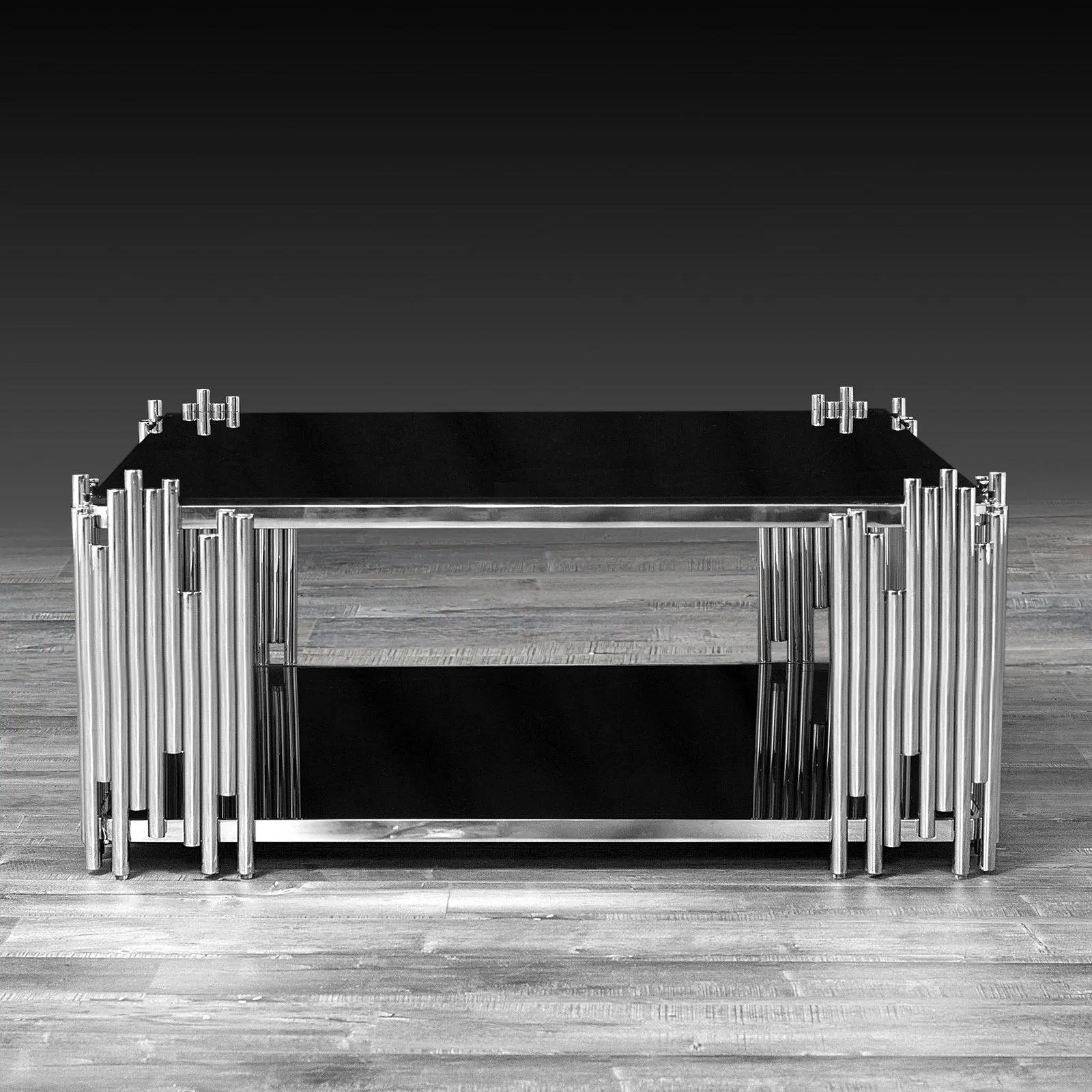 Mauris Square Silver Modern Coffee Table