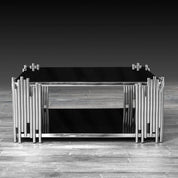 Mauris Square Silver Modern Coffee Table