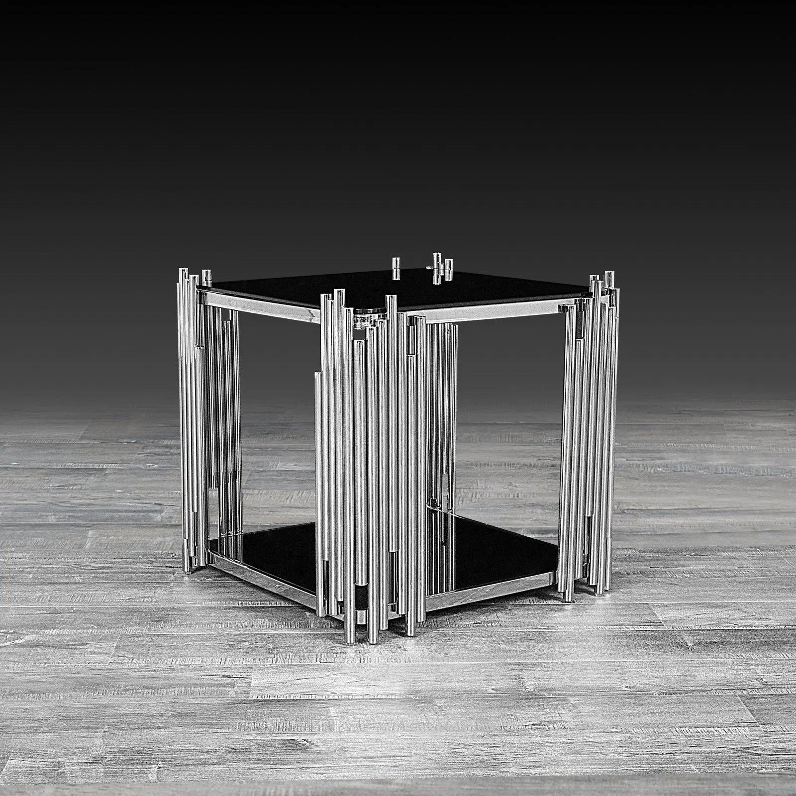 Mauris Square Silver Stylish End Table