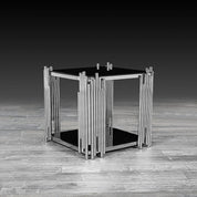 Mauris Square Silver Stylish End Table