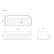 Mauro Gray Ax Sofa Set