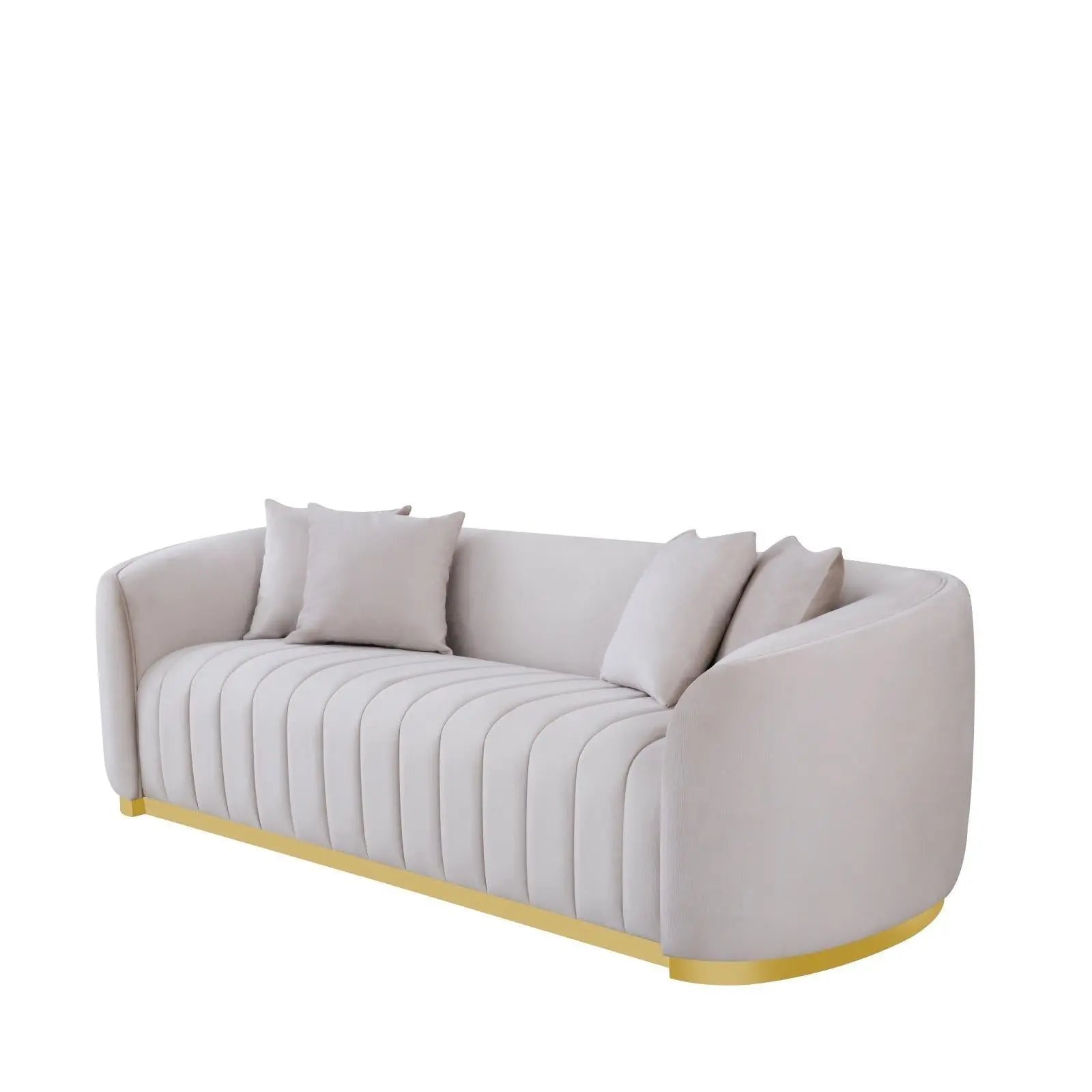 Mauro Taupe Modern Sofa Set