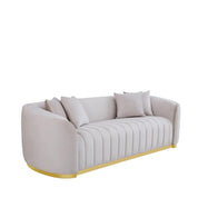 Mauro Taupe Stylish Sofa Set