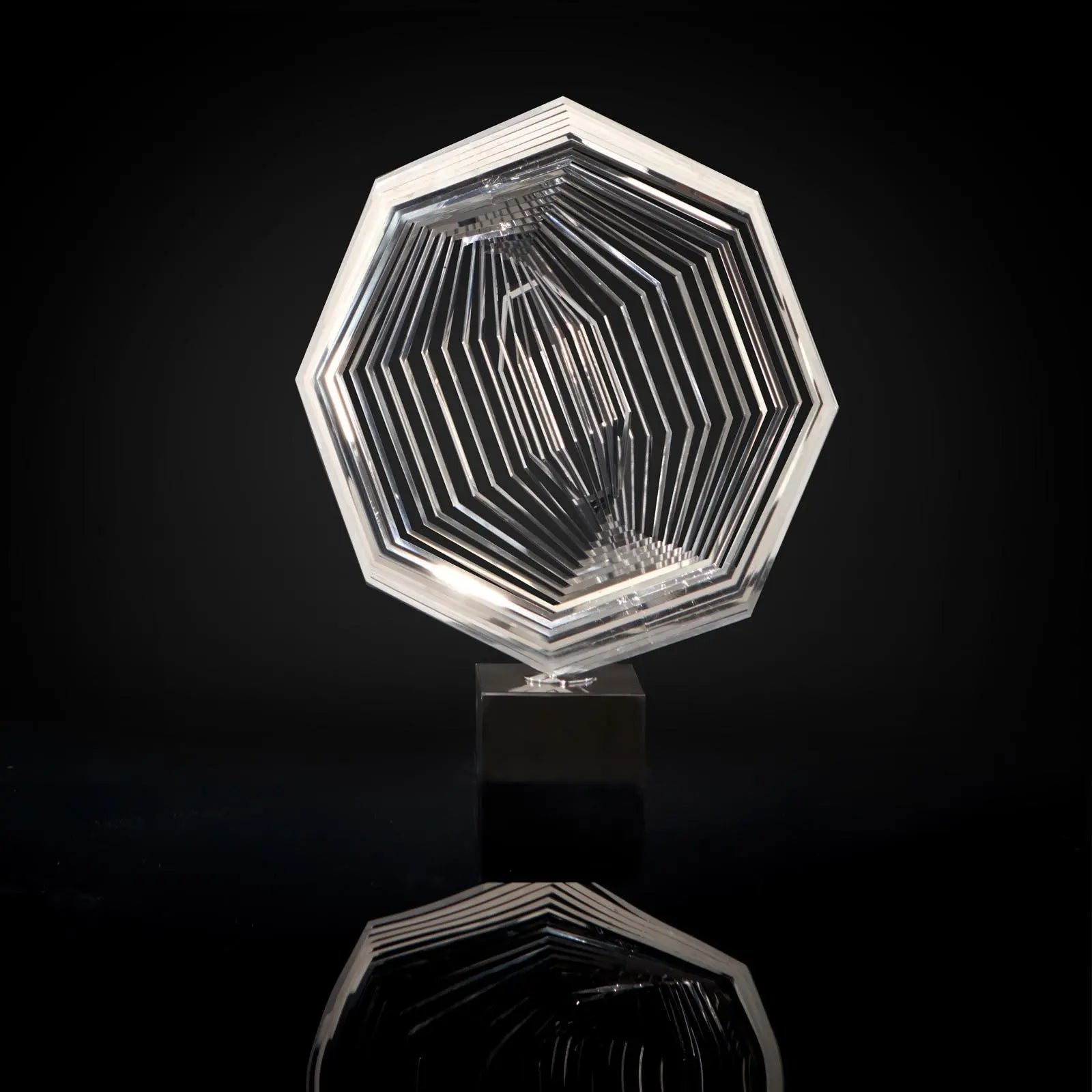 Melodious Tune Silver Modern Sculpture