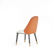 Messina Chg Beige Orange Luxury Dining Chair