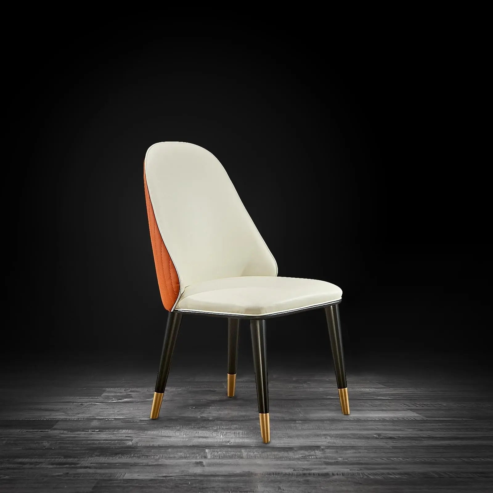 Messina Chg Beige Orange Stylish Dining Chair