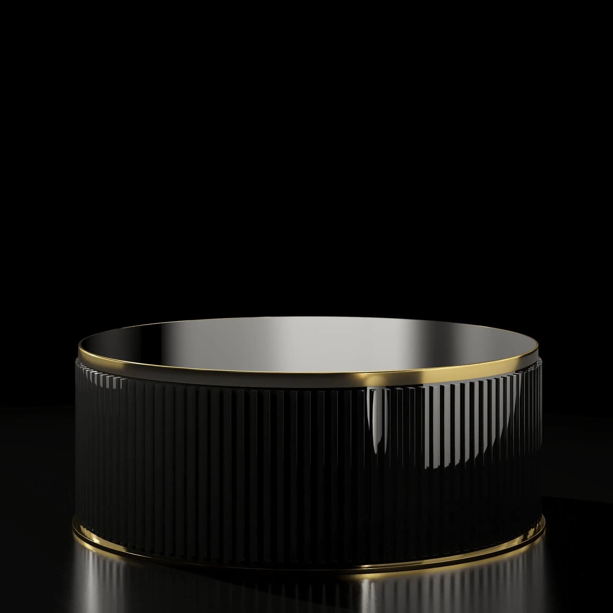 Messina Round Zirconium Gold Coffee Table Roberto Grassie Furniture