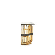 Milano Gold Glass Roberto Grassie Console Table