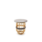 Milano Round Gold Glass Stylish End Table
