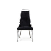 Milano Silver Black Dining Chair RG