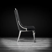 Milano Silver Black Roberto Grassie Dining Chair