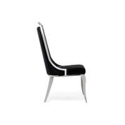 Milano Silver Black Stylish Dining Chair