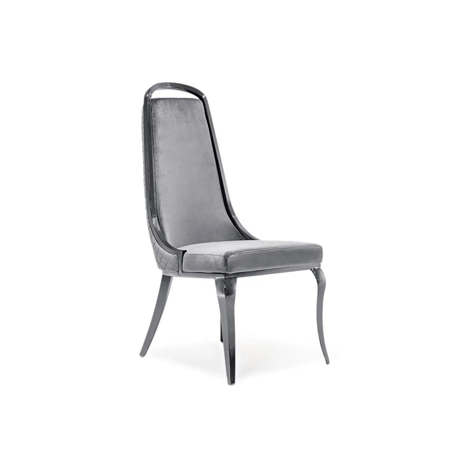 Milano Silver Gray Modern Dining Chair