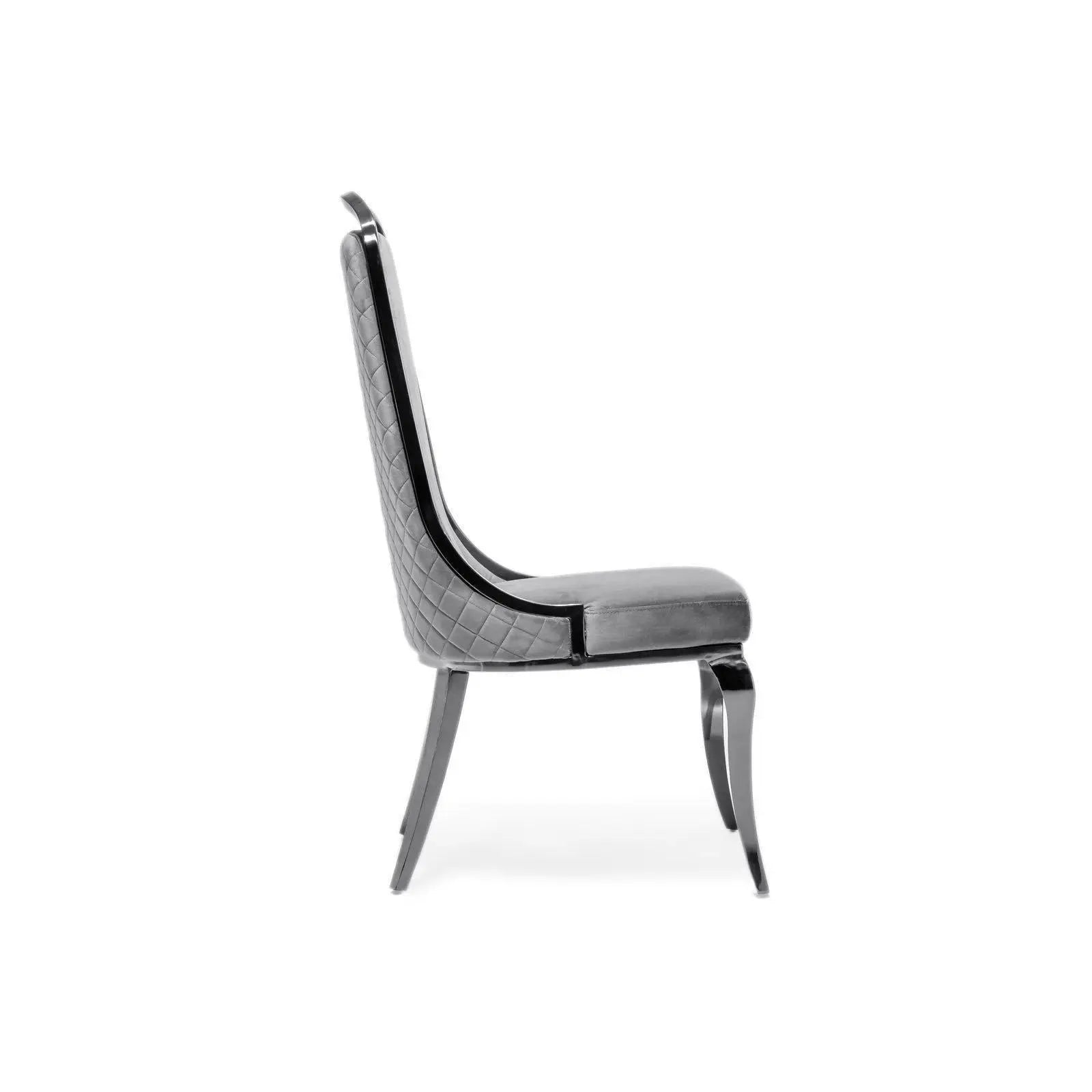 Milano Silver Gray Stylish Dining Chair