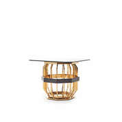 Milano Square Gold Glass Stylish End Table