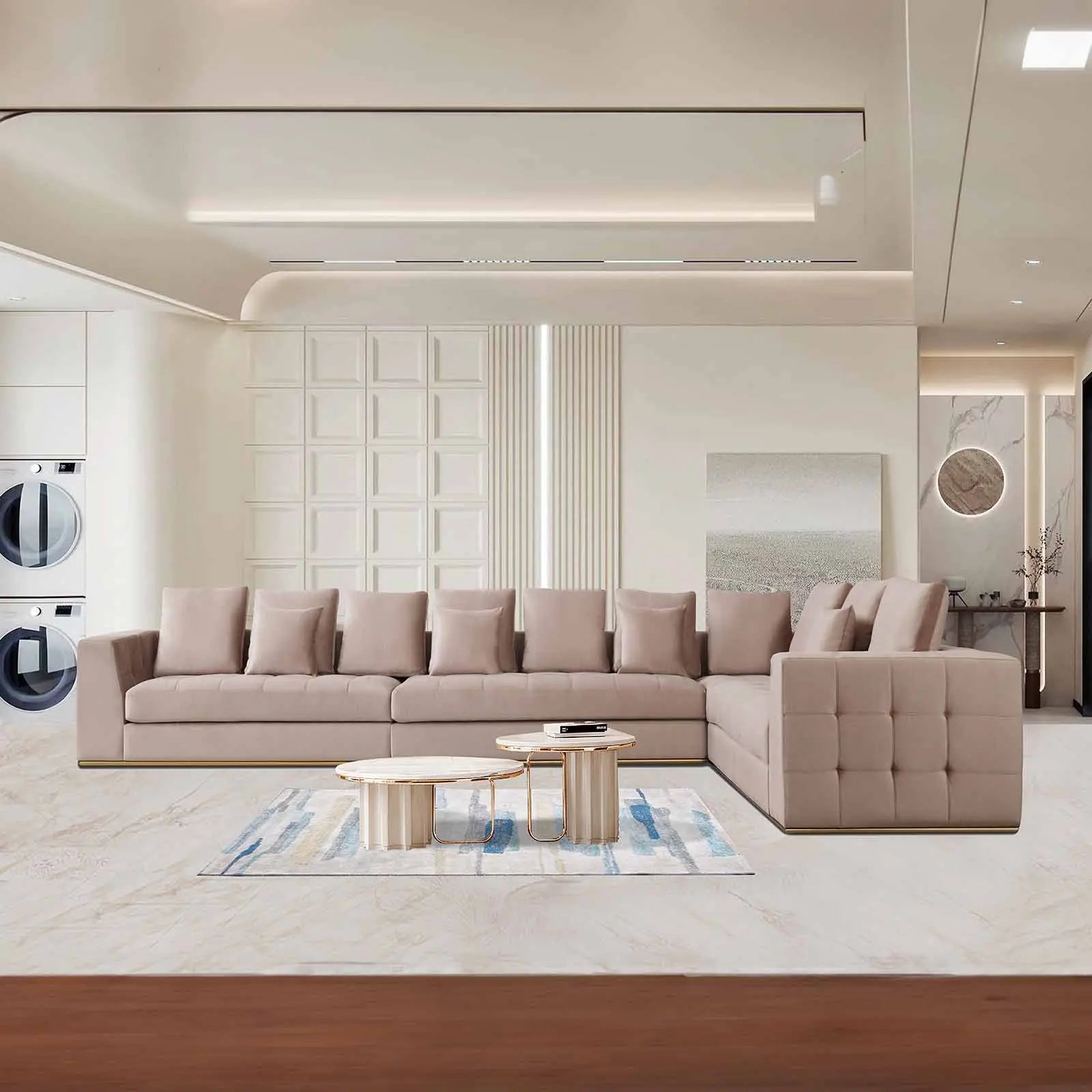 Mino Camel Luxury Sectional