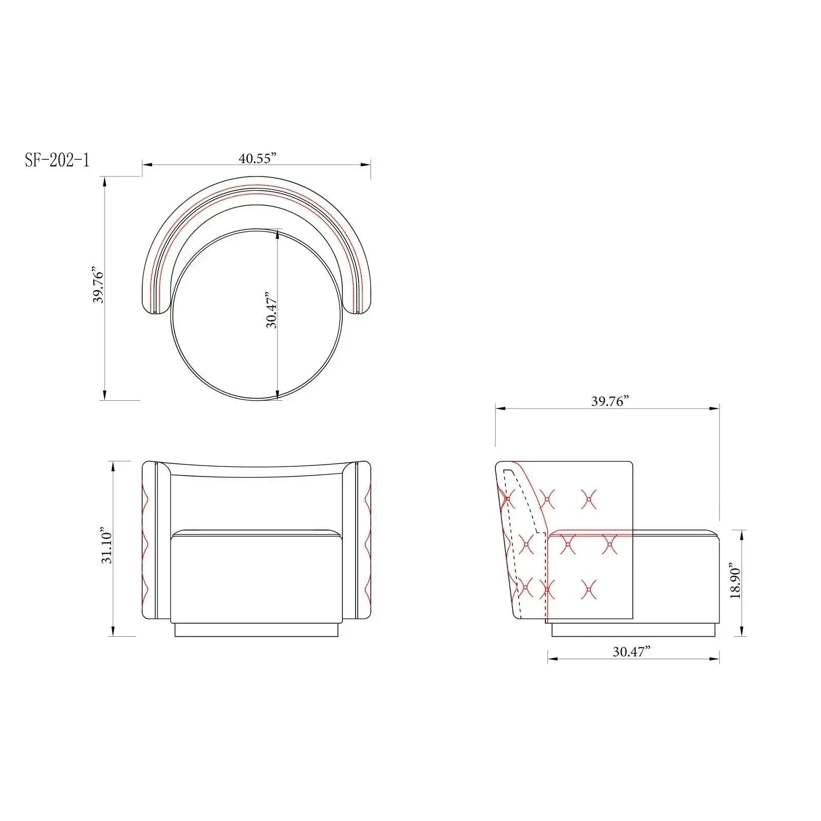 Mino Gray Ax Sectional RG