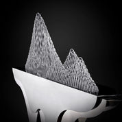 Mountain Voice Silver Small Roberto Grassie Sculpture