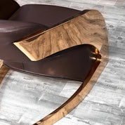 New Zetta RG Brown Luxury Accent Chair RG