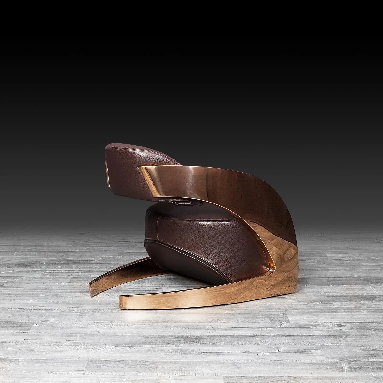 New Zetta RG Brown Roberto Grassie Accent Chair RG