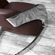 New Zetta Silver Brown Luxury Accent Chair