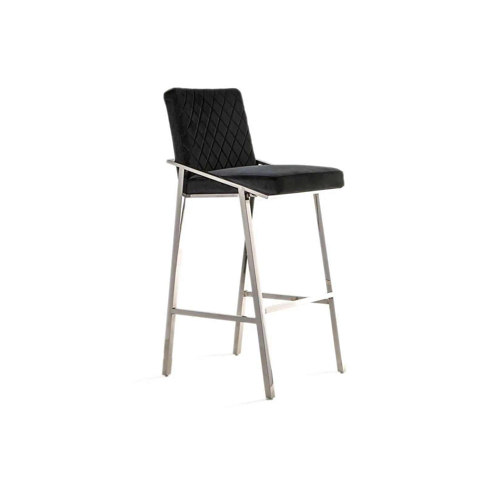 Nolan Black Modern Bar Stool
