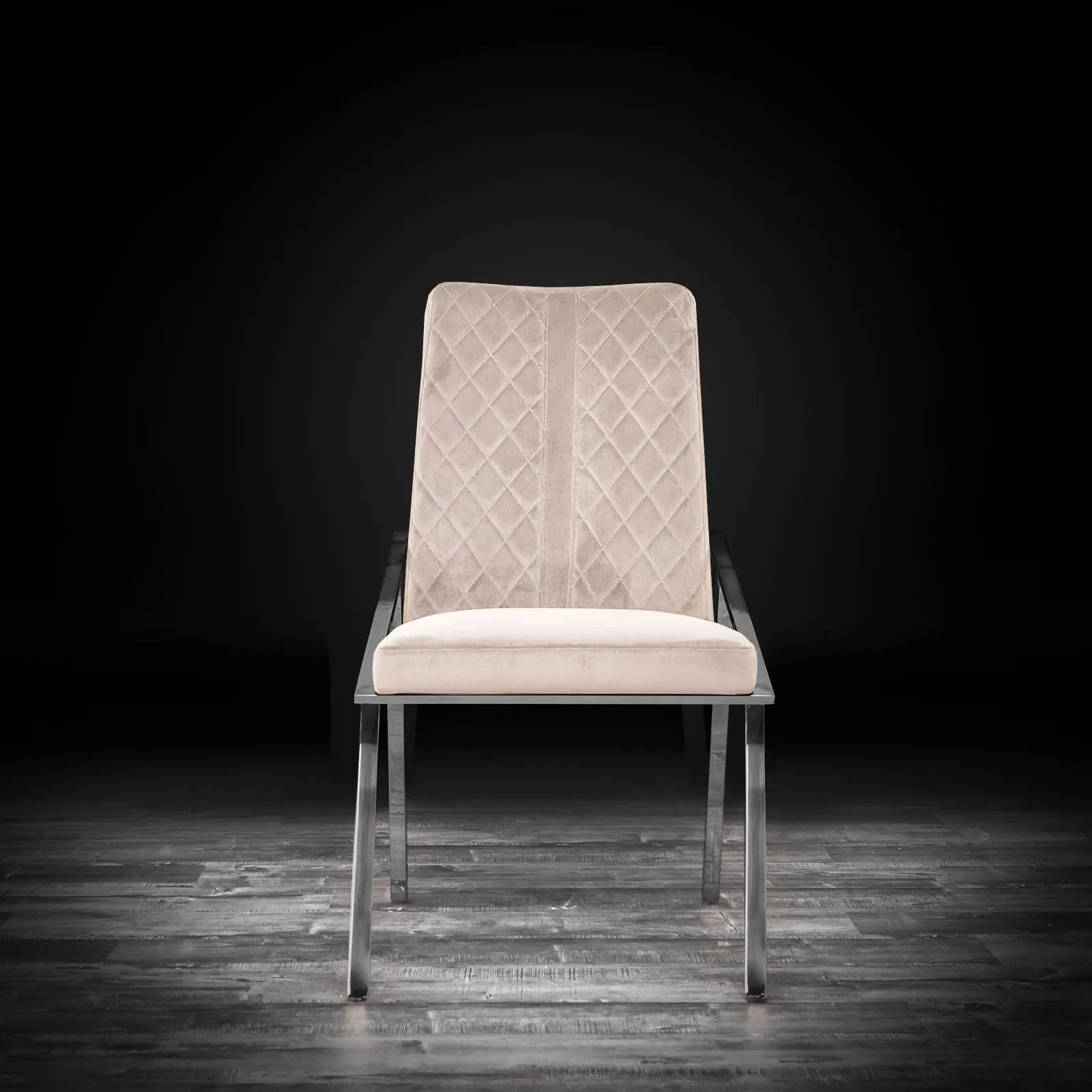 Nolan Silver Beige Stylish Dining Chair