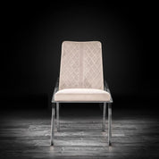 Nolan Silver Beige Stylish Dining Chair