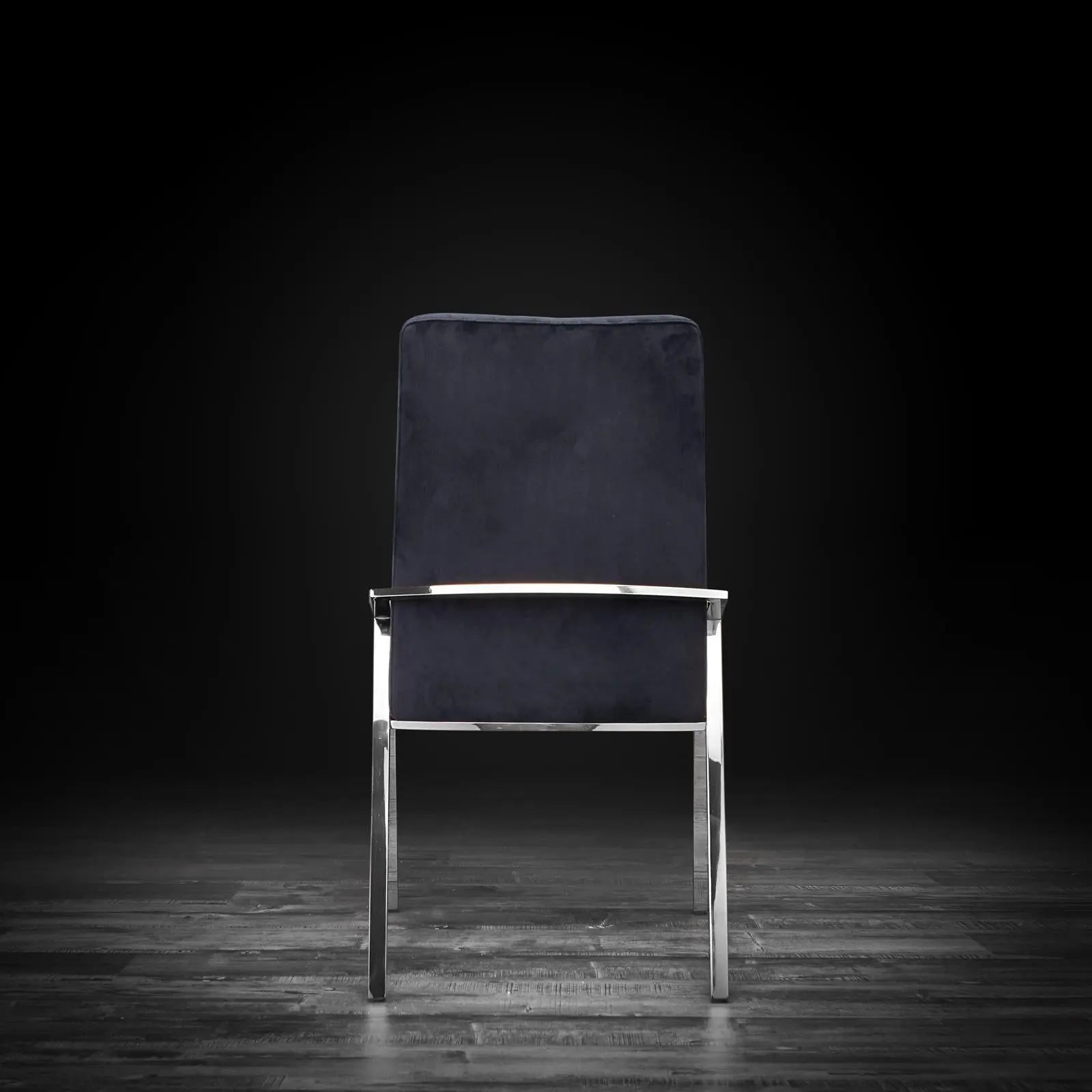 Nolan Silver Black Luxury Dining Chair
