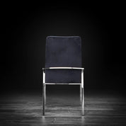 Nolan Silver Black Luxury Dining Chair