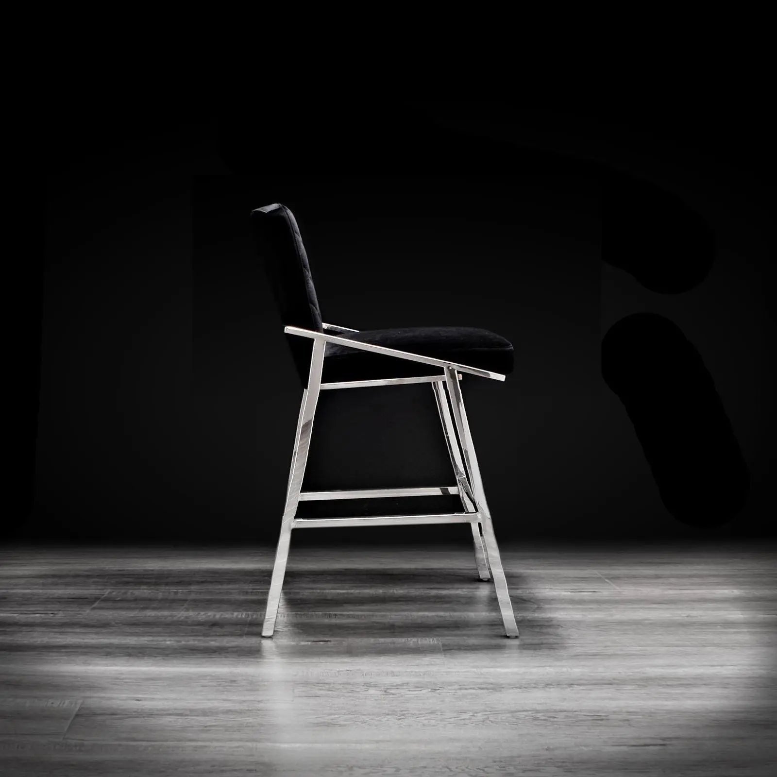 Nolan Silver Black Stylish Counter Stool