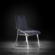 Nolan Silver Black Stylish Dining Chair