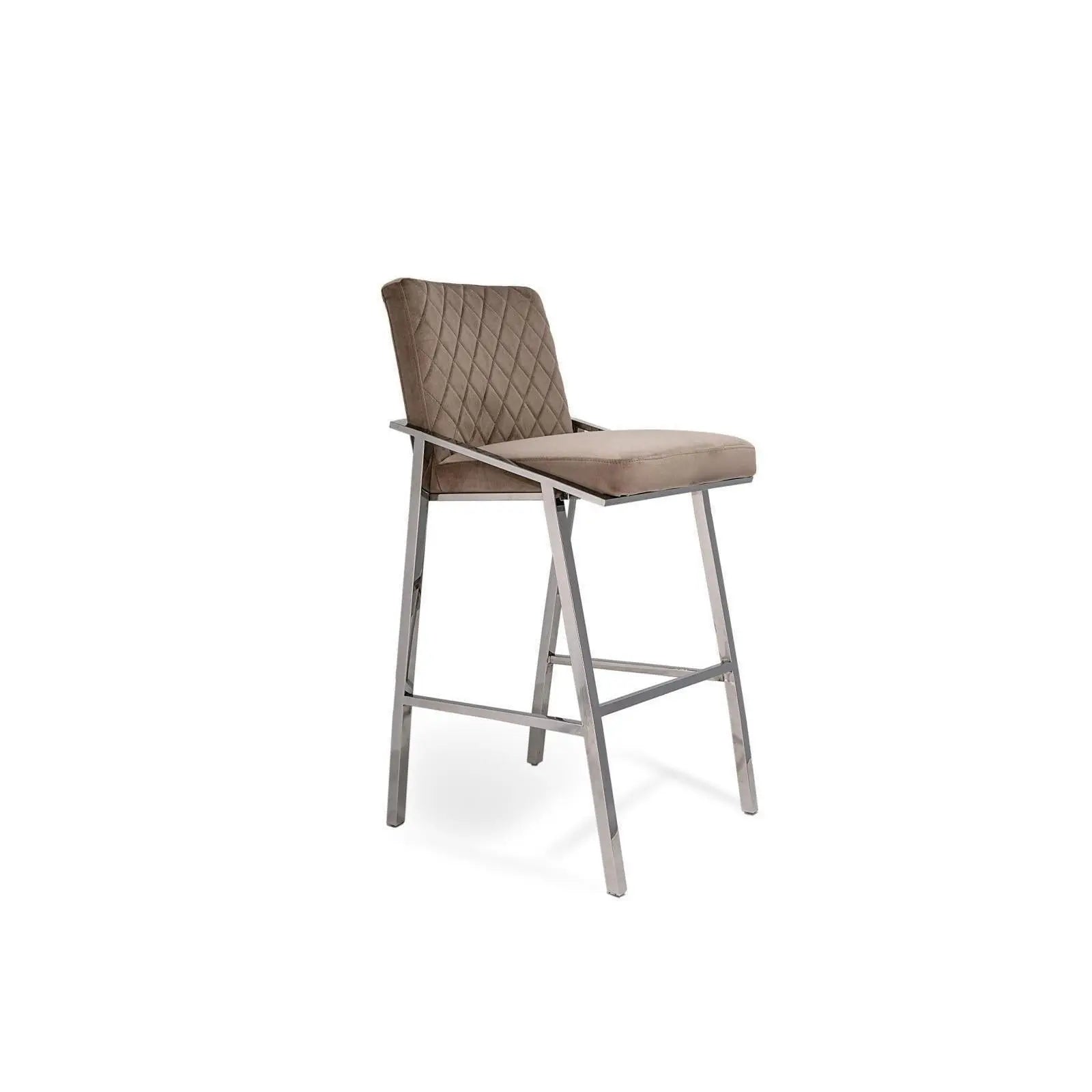 Nolan Silver Taupe Stylish Counter Stool