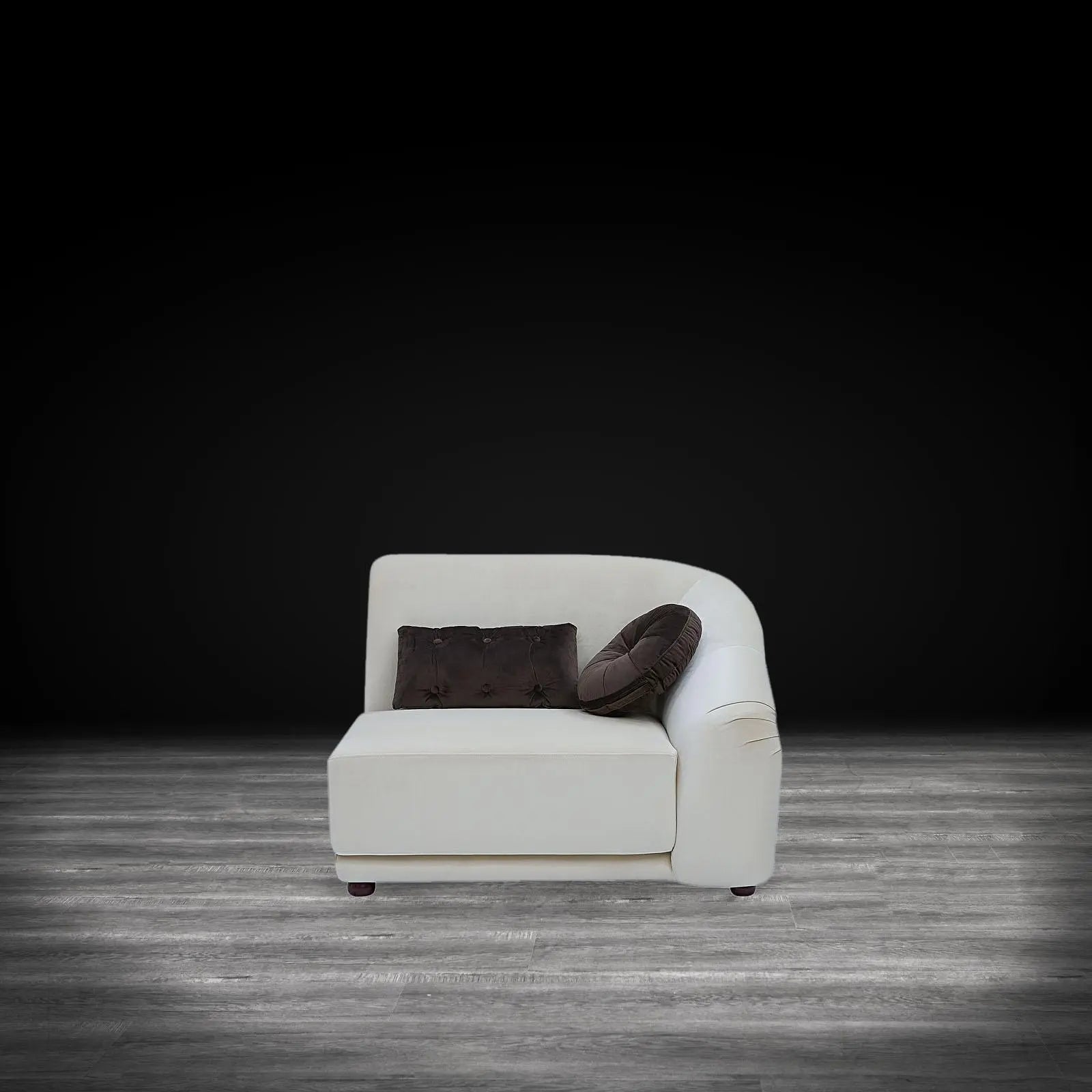 Olivia Beige Brown Modern Sectional