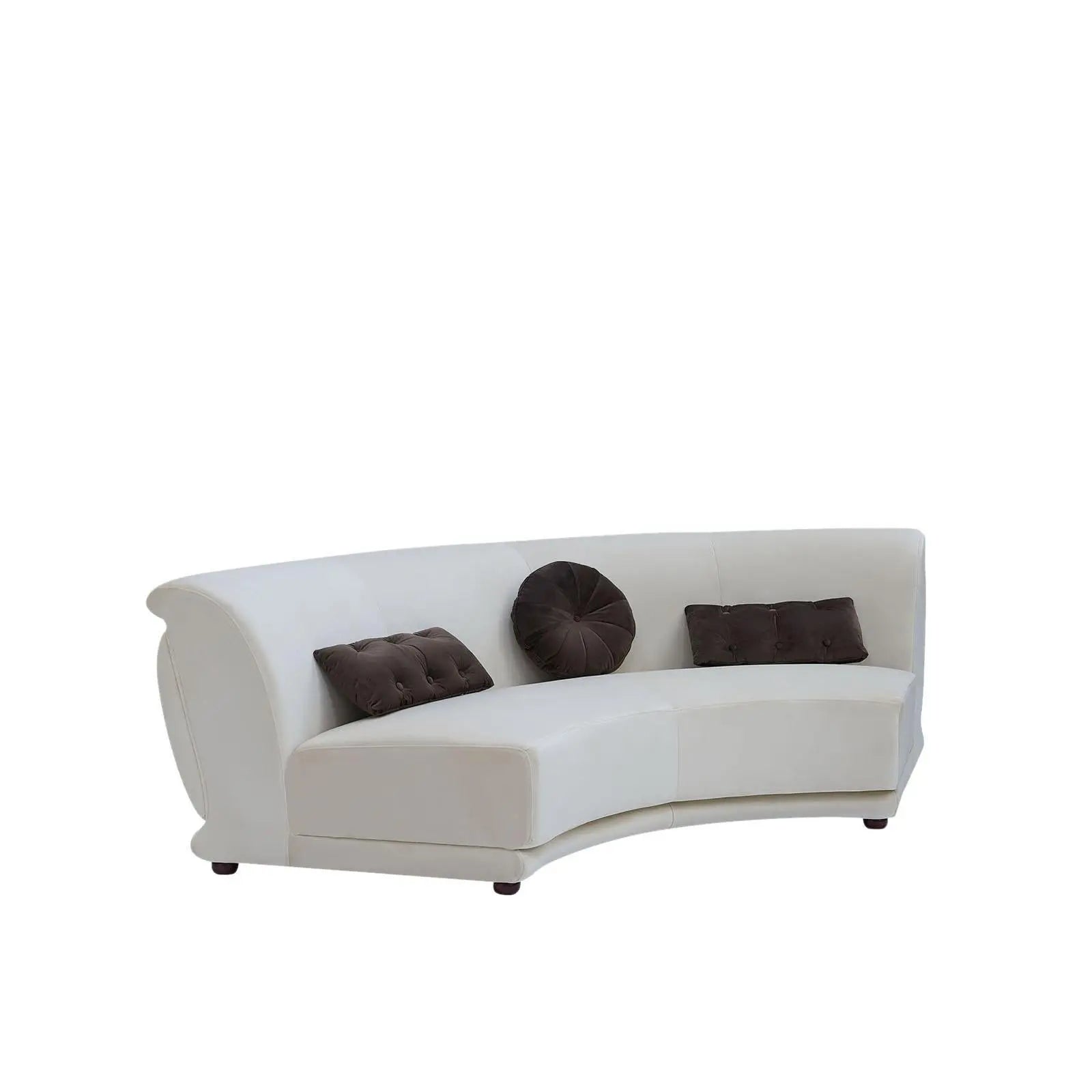 Olivia Beige Brown Modern Sectional