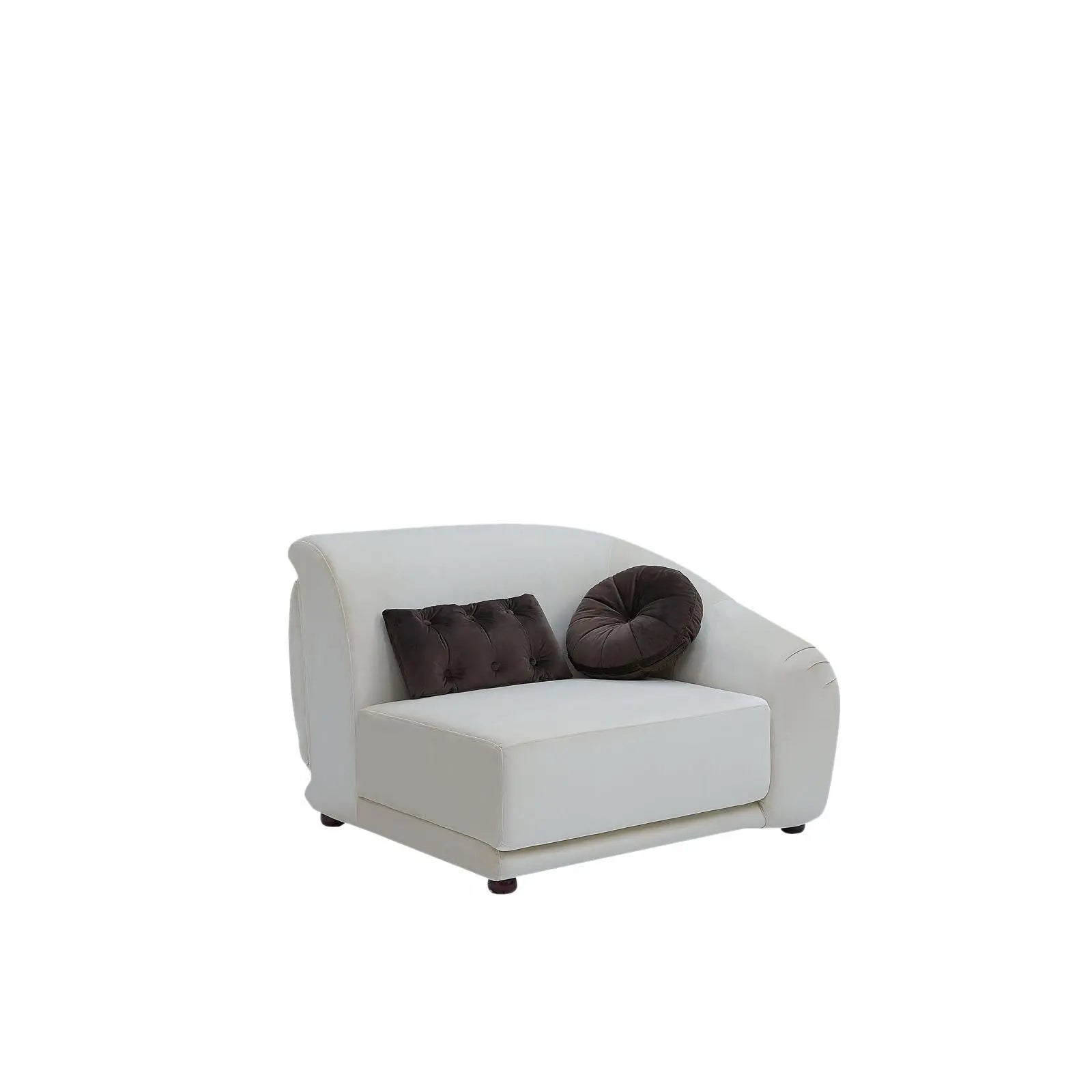 Olivia Beige Brown Modern Sectional