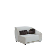 Olivia Beige Brown Modern Sectional