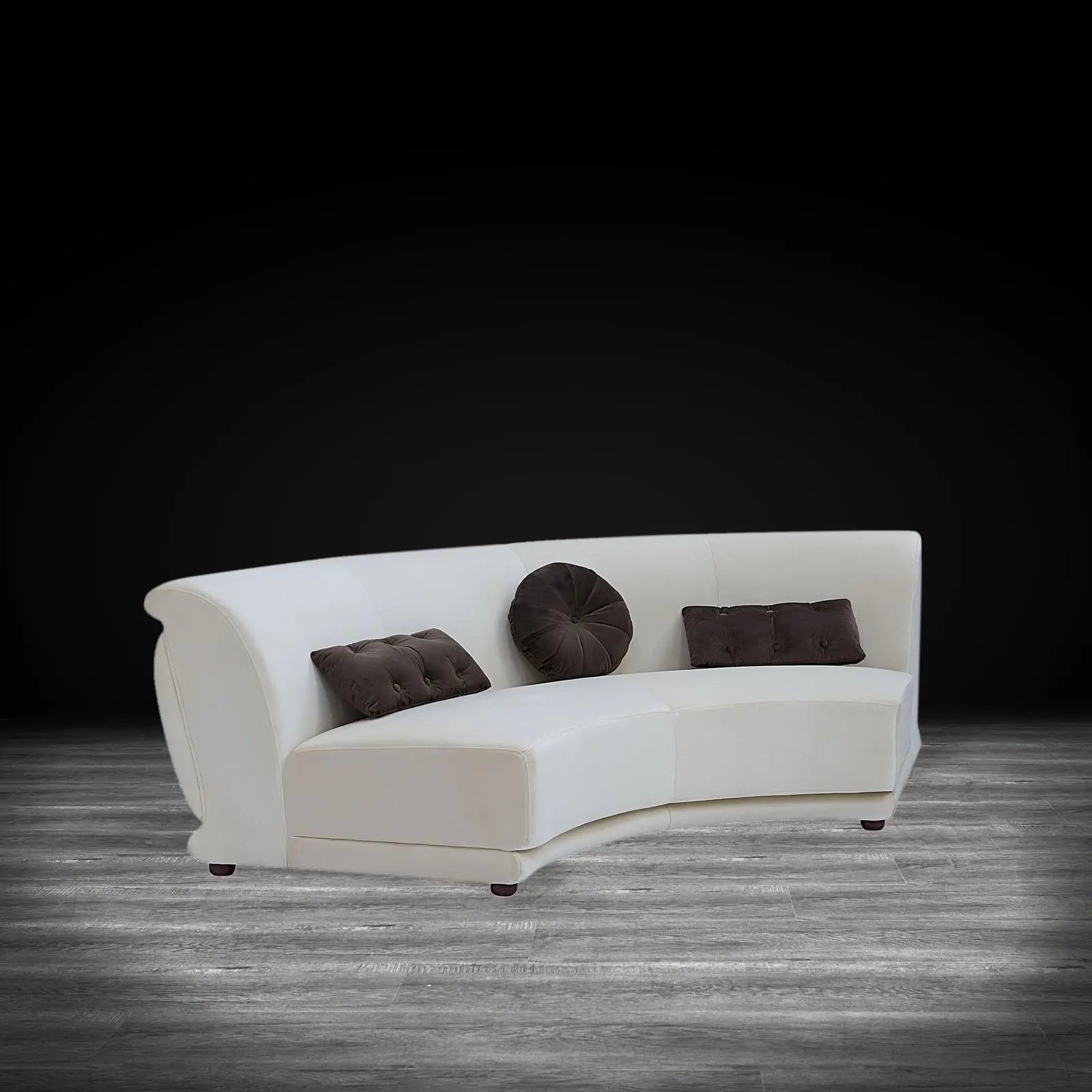 Olivia Beige Brown Roberto Grassie Sectional